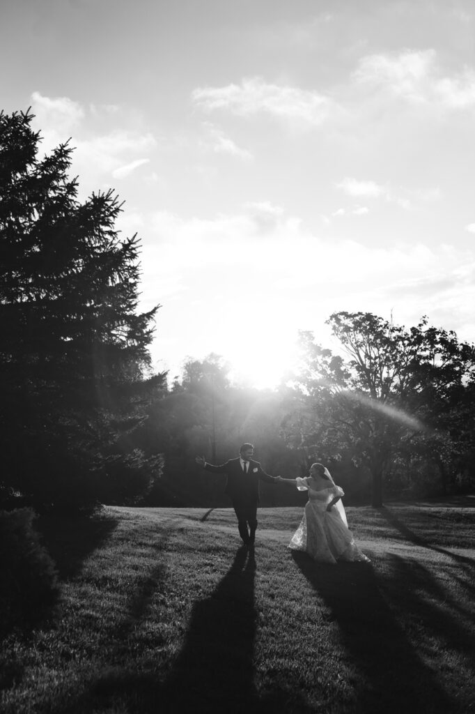 Just married, just glowing.