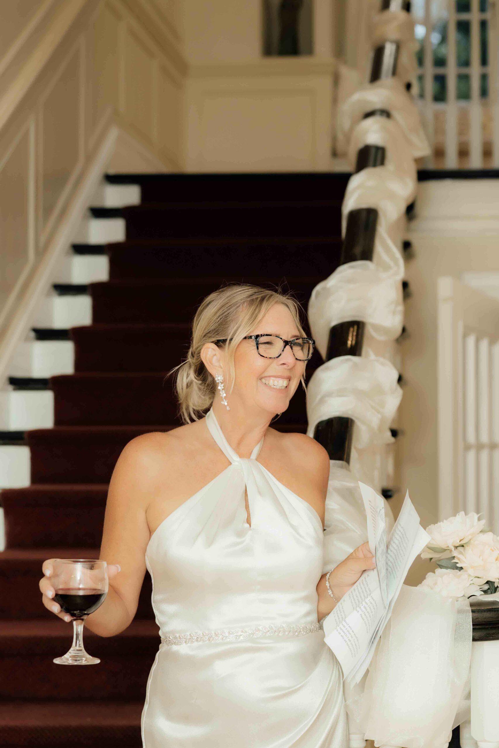 Reception portraits at Paletta Mansion