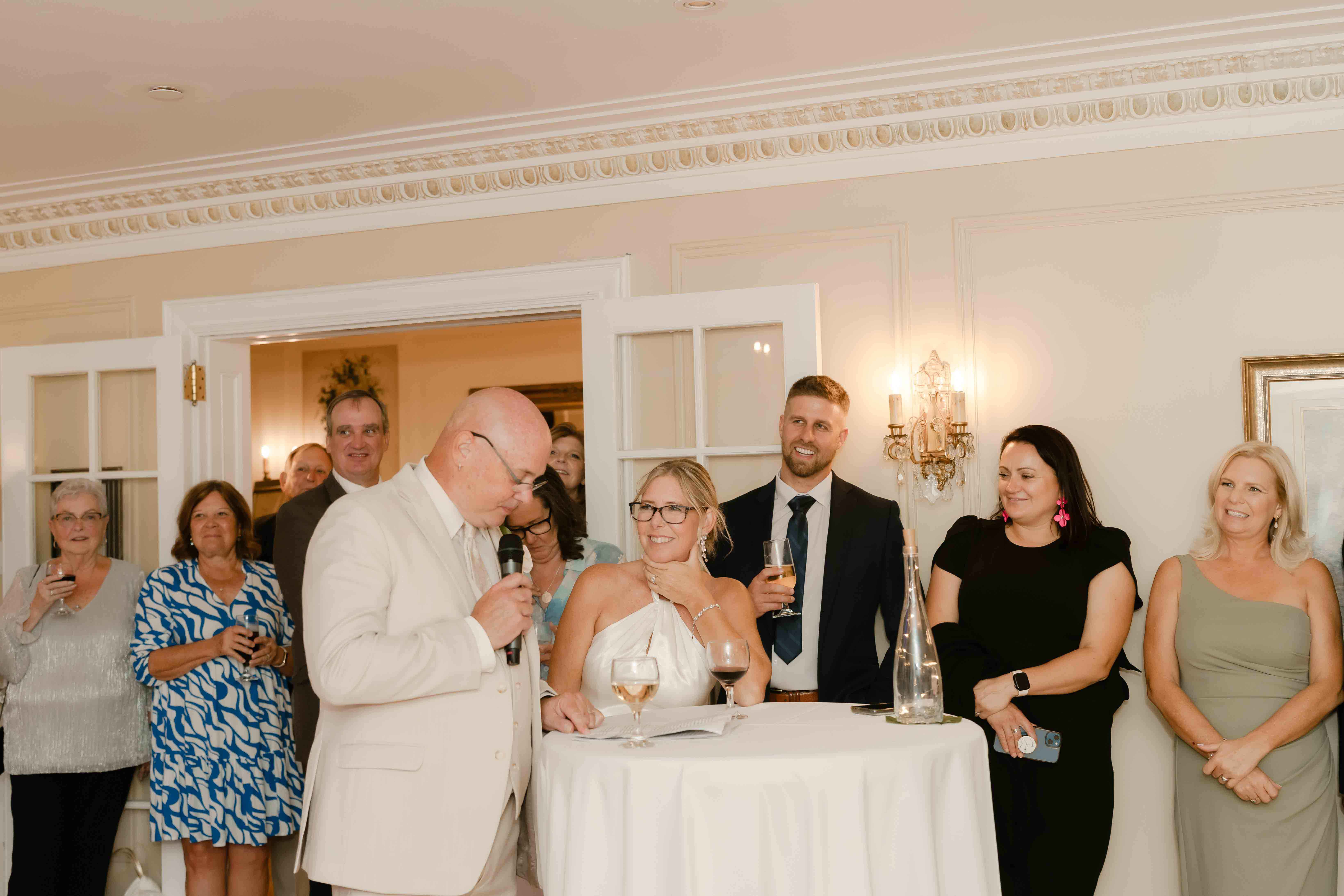 Reception portraits at Paletta Mansion